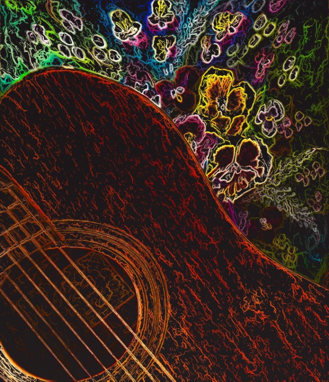 Guitar &amp; Flowers